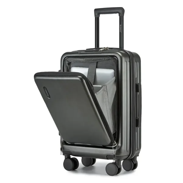 Valise KONO 13/20/24/28 Pouces – Coque Rigide ABS+PC avec Serrure TSA et Compartiment Avant , GRAY