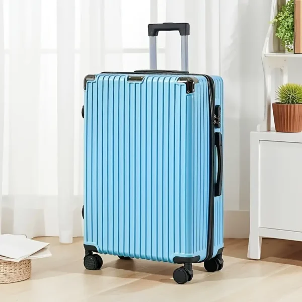 Valise de Voyage Rigide 28 Pouces – Coque ABS, Roues Pivotantes et Serrure à Code , BLEU
